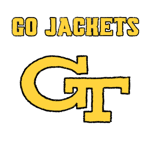 Go Jackets Jackets Sticker - Go Jackets Jackets Georgia Tech Stickers