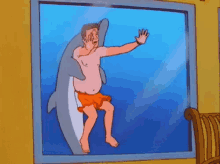 Hank And Dolphin Having A Good Time - King Of The Hill GIF