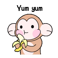 Monkey Animal Sticker - Monkey Animal Delicious Stickers