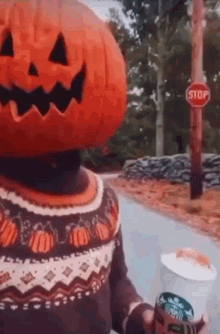 halloween psl pumpkin