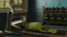 Monsters Inc Treadmill Fail GIF - Working Out Work Out Fitness GIFs