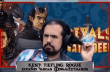 kent tiefling rogue eugenio vargas and dm jazzyhands are featured