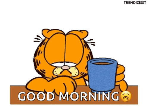 Coffee Garfield GIF - Coffee Garfield Caffeine - Discover & Share GIFs