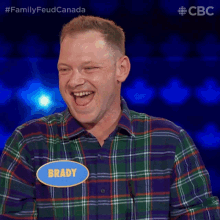 Laughing Brady GIF - Laughing Brady Family Feud Canada GIFs