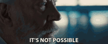 Its Not Possible Donald Sutherland GIF - Its Not Possible Donald Sutherland President Snow GIFs