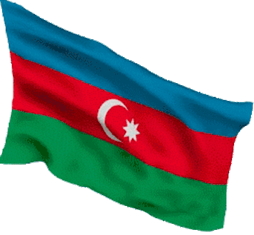 Azerbaijan Flag Of Azerbaijan Sticker - Azerbaijan Flag Of Azerbaijan Boz Qurd Stickers