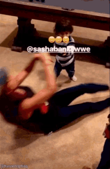 Sasha Banks Play Fighting GIF - Sasha Banks Play Fighting Mercedes Kv GIFs