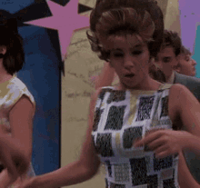 falsies girl pointing 1960s based films 1980s girl dancing