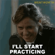 Ill Start Practicing Vera Bennett GIF - Ill Start Practicing Vera Bennett Wentworth GIFs