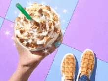 frappuccino starbucks love waffle shoes