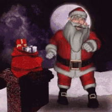 Santa Claus Merry Christmas GIF - Santa Claus Merry Christmas Dance GIFs