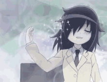 Me Echo El Pelo Para Atrás Porque Soy Genial GIF - Tomoko Soy La Mejor Anime GIFs