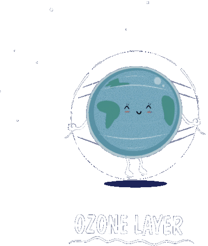 Downsign Ozone Layer Sticker - Downsign Ozone Layer Atmosphere Stickers