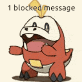 Fuecoco Pokemon One Blocked Message GIF - Fuecoco Pokemon Fuecoco One Blocked Message GIFs
