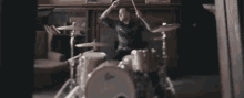 Drums Drummer GIF - Drums Drummer Lip Bite GIFs