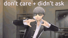 Dont Care Didnt Ask GIF - Dont Care Didnt Ask Persona Specialist GIFs