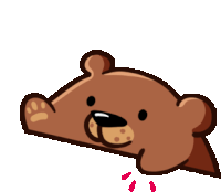 Bear Bongo Sticker - Bear Bongo Excited Stickers