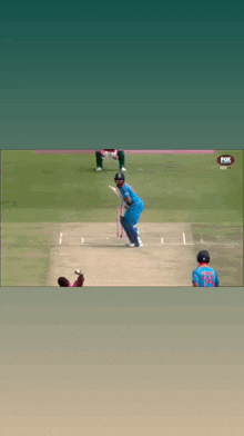 a cricket game is being shown on fox sports