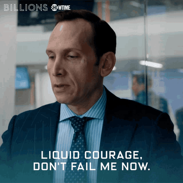 Liquid Courage Dont Fail Me Now Bobby Axelrod GIF Liquid Courage Dont