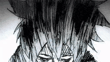 a black and white drawing of a person 's face with a horn on their head .