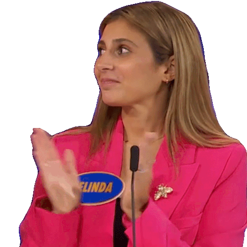 Clapping Selinda Sticker - Clapping Selinda Family Feud Canada Stickers