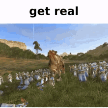 Get Real Dinosaur GIF - Get Real Dinosaur Battle GIFs