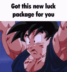Goku Luck GIF