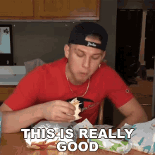 This Is Really Good Conner Bobay GIF - This Is Really Good Conner Bobay Its So Yummy GIFs