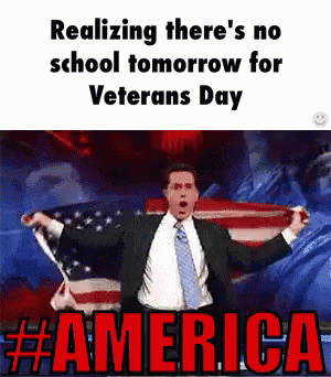 Happy Veterans Day GIF - Veterans Day Colbert Remembrance - Discover &  Share GIFs