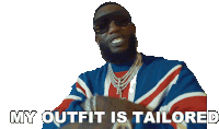 My Outfit Is Tailored Baby Racks Sticker - My Outfit Is Tailored Baby Racks Gucci Mane Stickers