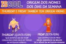 Iscool Thursday Friday GIF - Iscool Thursday Friday Origem Dos Nomes GIFs