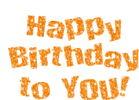 Happy Birthday To You Orange Sticker - Happy Birthday To You Orange Hbd Stickers