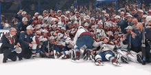 Colorado Avalanche Stanley Cup Champs GIF - Colorado Avalanche Stanley Cup Champs Group Photo GIFs