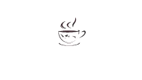 a logo for selamat pagi kopi dulu bos with a cup of coffee