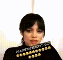 Even She Was Weirded Tf Out Jenna Ortega GIF - Even She Was Weirded Tf Out Jenna Ortega GIFs
