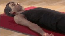 Corpse Pose Yoga Pose GIF