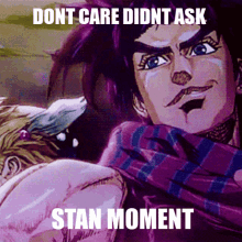 Dont Care Didnt Ask Stan Moment GIF - Dont Care Didnt Ask Stan Moment Jojo GIFs