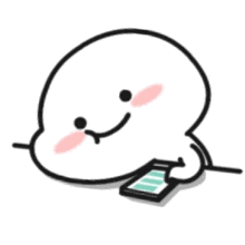 a cartoon of a ghost holding a cell phone .