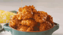 Cooking Show Corn Fritters GIF - Cooking Show Corn Fritters Drizzled With Maple Syrup GIFs
