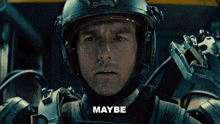 Maybe Major William Cage GIF - Maybe Major William Cage Edge Of Tomorrow GIFs