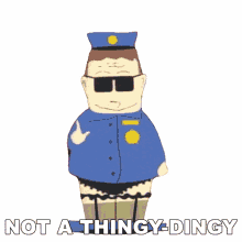 not a thingy dingy officer barbrady south park s1e7 pinkeye