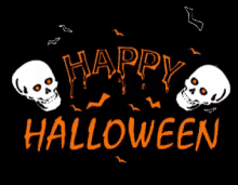 Halloween Time GIF - Happyhalloween Bats Skulls GIFs