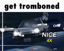 trombone champ initial d get tromboned trombone caption