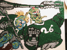 a lacrosse player with the number 26 on his jersey