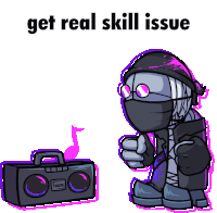 Madness Combat Get Real Sticker - Madness Combat Get Real Skill Issue Stickers