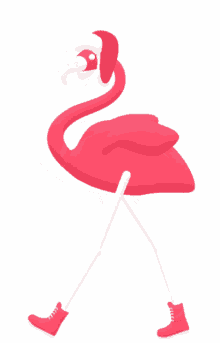 flamingo pink walk walking hat