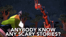 Anybody Know Any Scary Stories Skya GIF - Anybody Know Any Scary Stories Skya Dinotrux GIFs