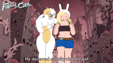 He Deserved Exactly What He Got Cake GIF - He Deserved Exactly What He Got Cake Fionna GIFs