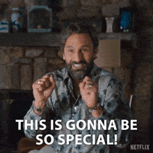 a man says this is gonna be so special in a netflix ad