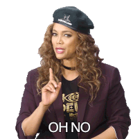Oh No Tyra Banks Sticker - Oh No Tyra Banks Harpers Bazaar Stickers
